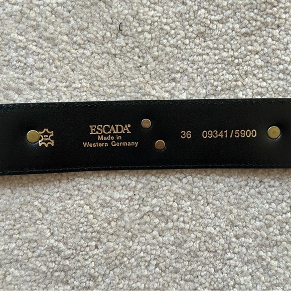 Escada Leather Belt vintage 1990 - Picture 3 of 4